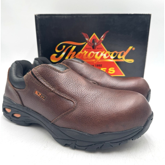 Thorogood Other - Thorogood ATHLETIC SLIP RESISTANT Men's NEW Slip On Work Shoe Brown US Size 9.5M